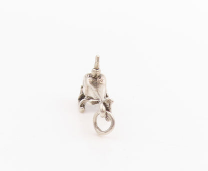 925 Sterling Silver Vintage Pendant Aviation Helicopter Chopper Charm  PT25231