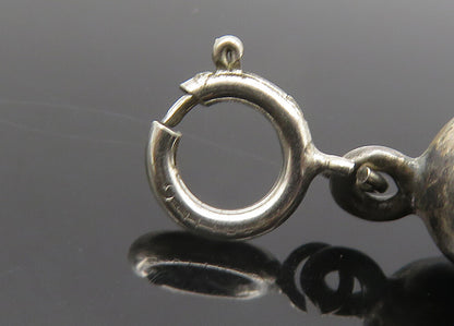 925 Sterling Silver  Vintage Dark Tone Windmill Motif Pendant  PT15914