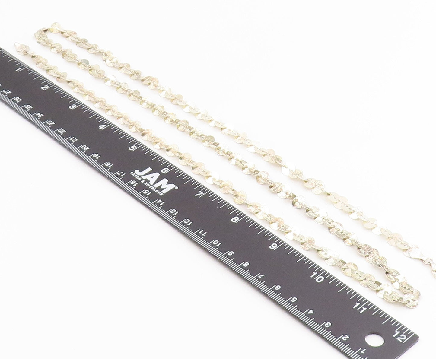 925 Sterling Silver Vintage Necklace MILOR Classic Disc Statement Chain  NE4894