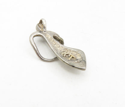 KT 925 Sterling Silver  Vintage Dark Tone Modernist Woman Love Pendant  PT6521
