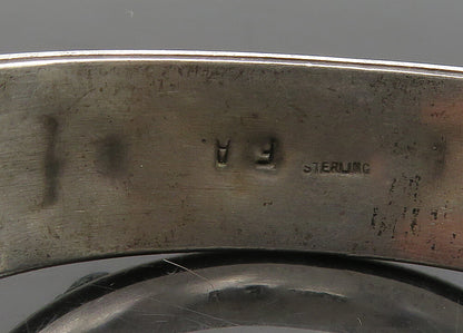 FA NAVAJO 925 Sterling Silver  Vintage Turquoise Oxidized Cuff Bracelet BT8504