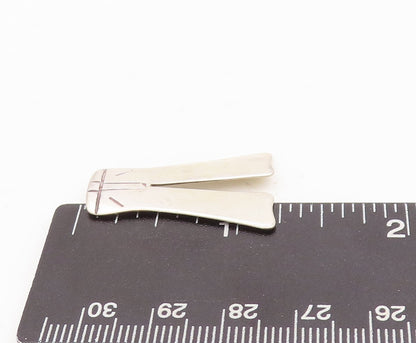 925 Sterling Silver Vintage Pendant Solid Carved Pants PT23478