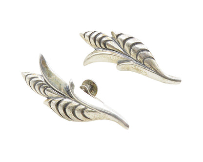 JEWEL ART 925 Sterling Silver  Vintage Floral Non Pierce Drop Earrings  EG5463