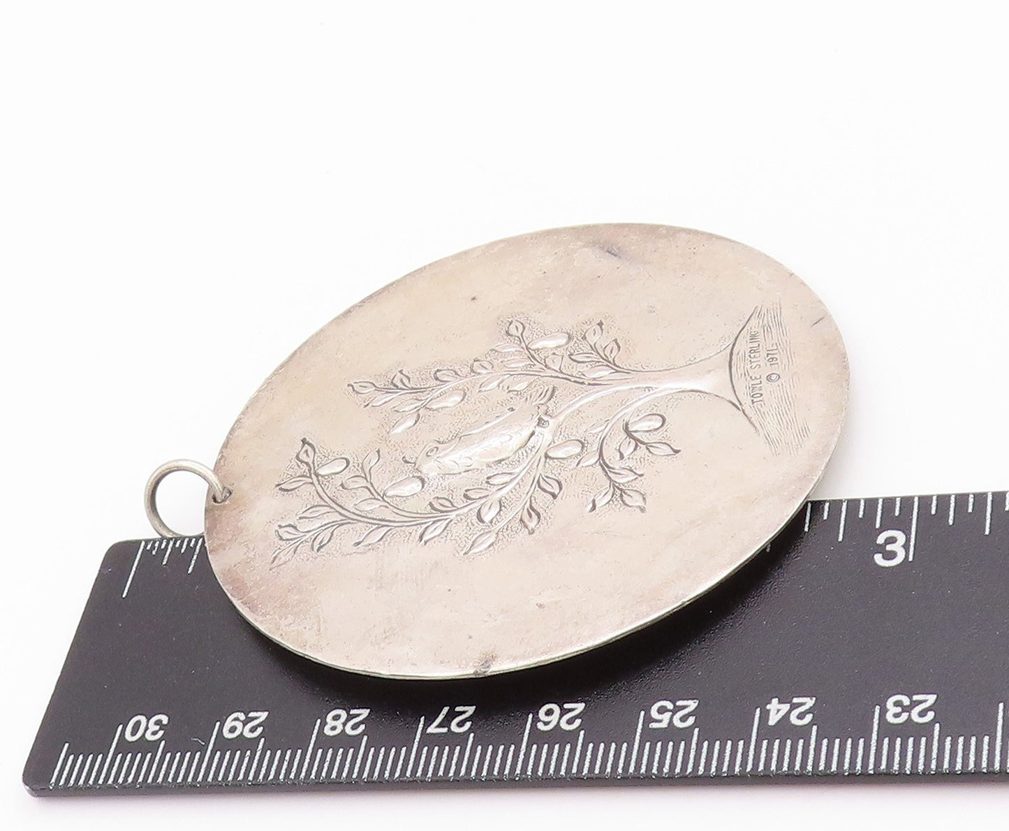 925 Sterling Silver Vintage Pendant 1971 TOWLE Antique Bird Of Peace  PT24709