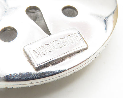 NUOVE GIOIE 925 Silver  Vintage Textured Cutout Design Slide Pendant  PT7659