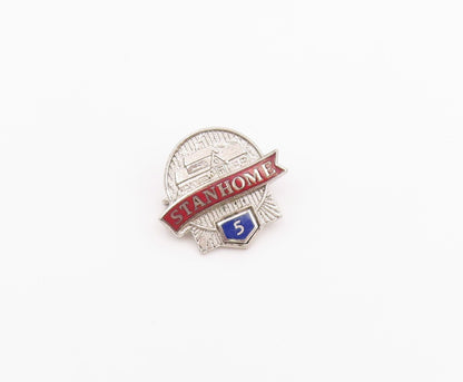 925 Sterling Silver  Vintage Enamel Stanhome Salesman Brooch Pin  BP8666