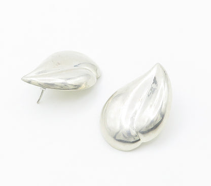 925 Sterling Silver  Vintage Shiny Smooth Hollow Bubble Drop Earrings  EG7750