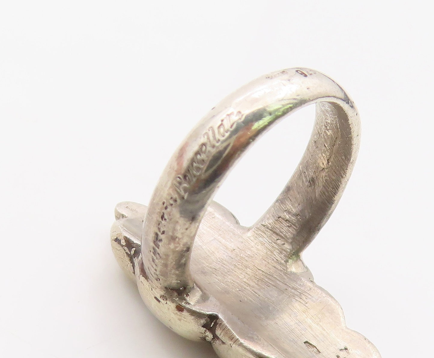 925 Sterling Silver Vintage Ring BUCCELLATI Antique Pebble Band  Sz 3.5  RG36405