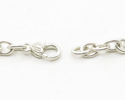 JUDITH RIPKA 925 Sterling Silver  Vintage Oval Link Chain Necklace  NE2255