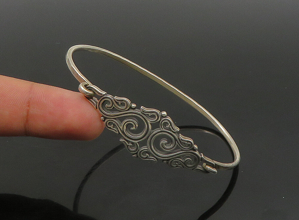 JAMES AVERY 925 Sterling Silver  Vintage Petite Swirl Bangle Bracelet  BT9232