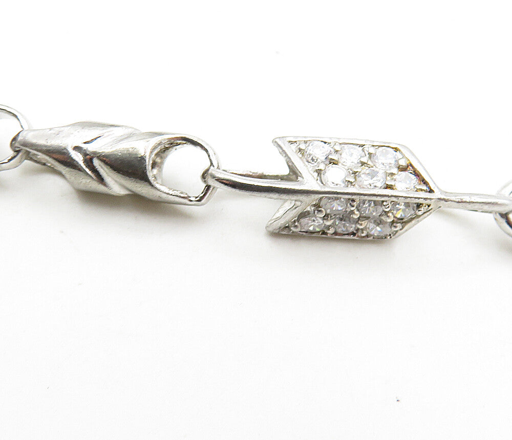 925 Sterling Silver  Vintage Sparkling Topaz Necklace & Bracelet Set  TR1549