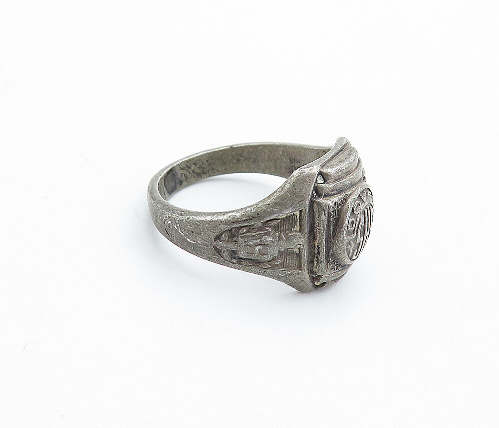 BALFOUR 925 Sterling Silver Vintage Dark Tone 1954 Class Ring Sz 6.5 RG4849
