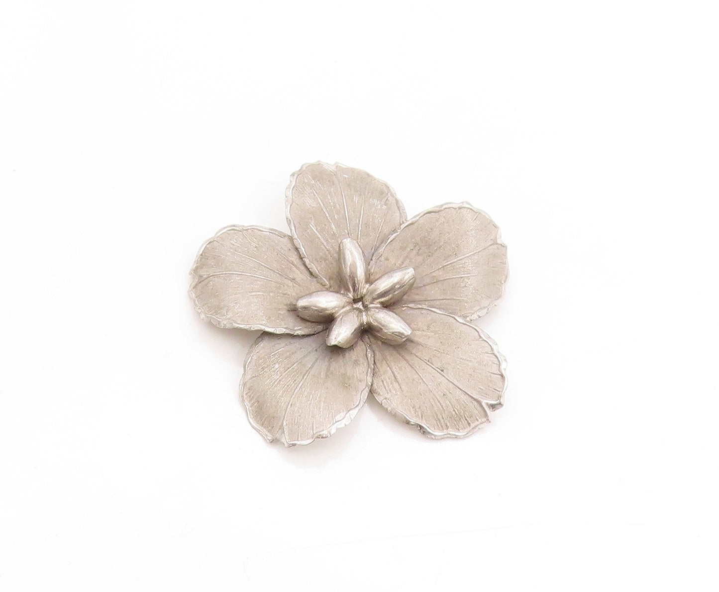 925 Sterling Silver Vintage Brooch BOND BOYD Modernist Floral Petal Pin  BP11861