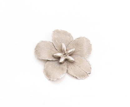 925 Sterling Silver Vintage Brooch BOND BOYD Modernist Floral Petal Pin  BP11861