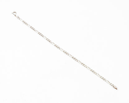 925 Sterling Silver  Shiny Polished Petite Curb Link Chain Bracelet  BT4516