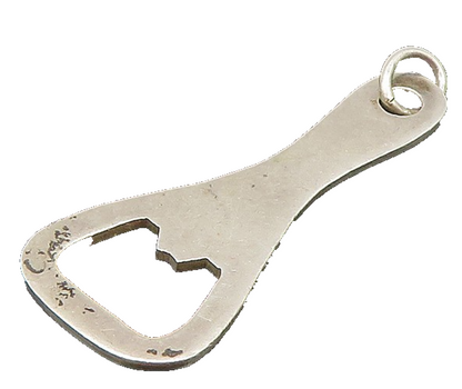 DENMARK 925 Sterling Silver Vintage Bottle Opener Motif Pendant  PT16495