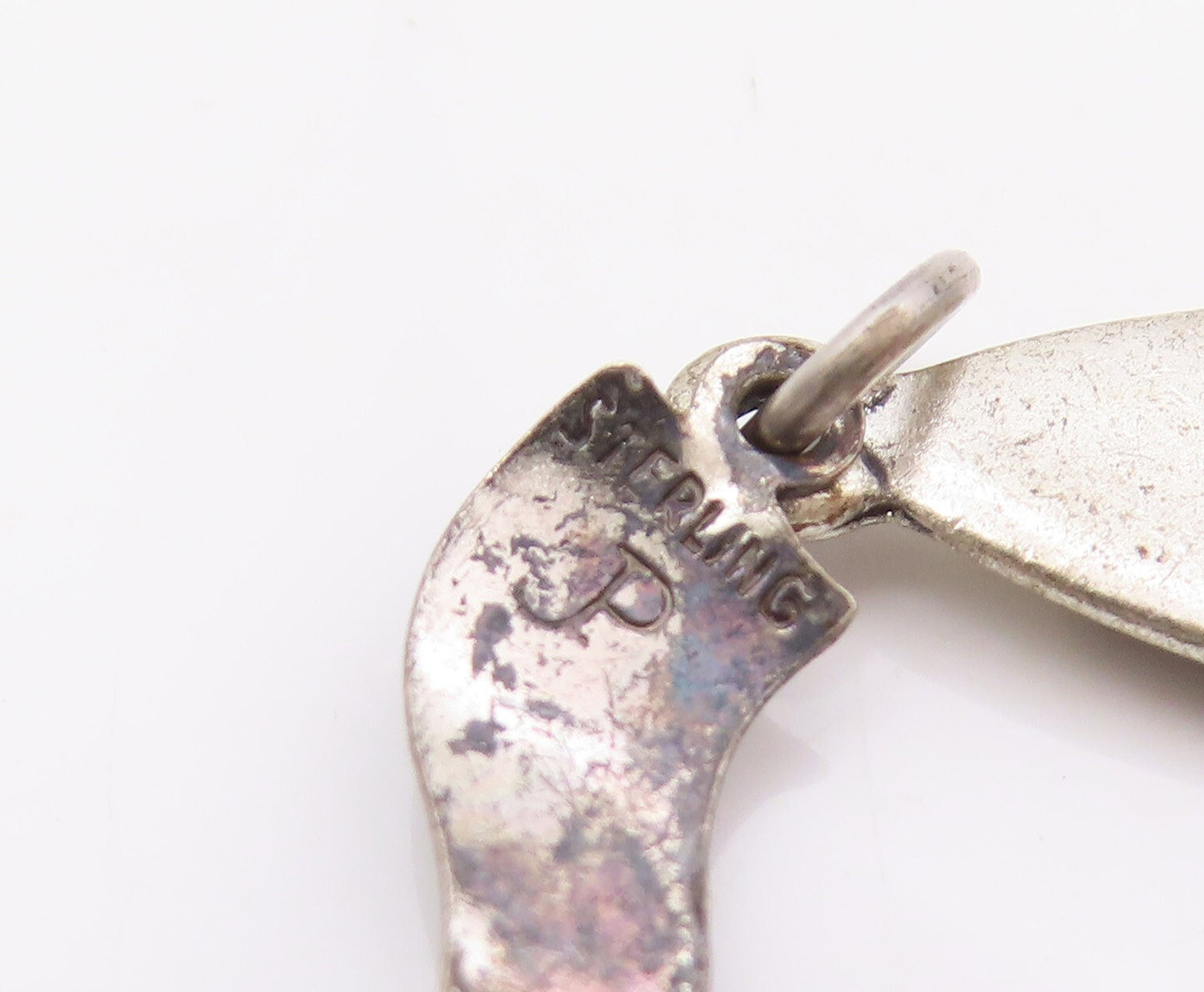 925 Sterling Silver Vintage Pendant Antique Cutout Surfing Board PT23923