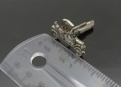 925 Sterling Silver  Vintage Antique Old Fashioned Car Cufflinks  TR3023