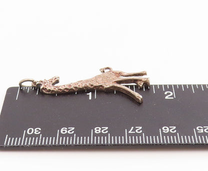 925 Sterling Silver Vintage Pendant Miniature Giraffe Cutout Figure  PT26061
