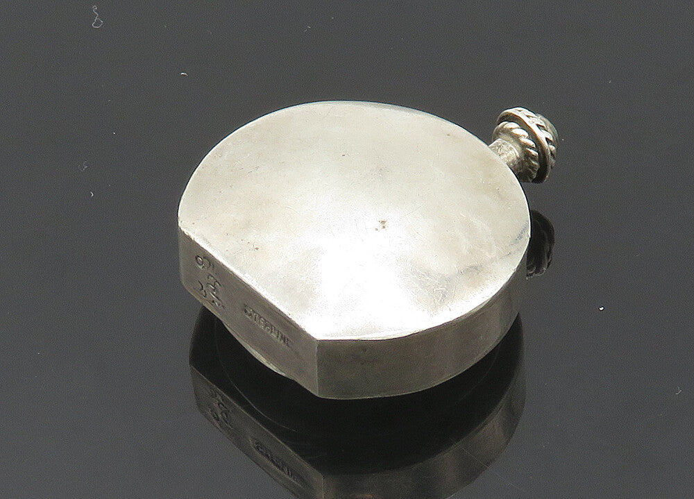BERNICE GODSPEED 925 Silver  Vintage Turquoise Perfume Bottle (OPENS)  TR2824