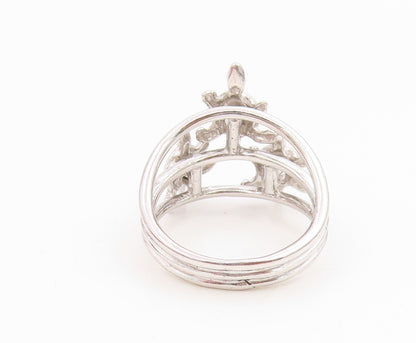 925 Sterling Silver Vintage Ring Triple Turtle Split Shank Moves  Sz 7  RG35414