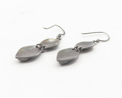 BOMA 925 Sterling Silver  Vintage Black Onyx Star Swirl Dangle Earrings EG6274