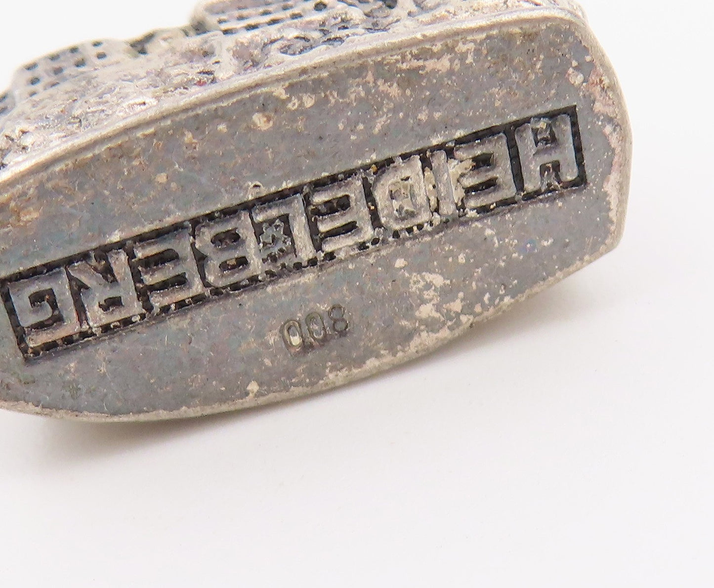 925 Sterling Silver Vintage Pendant Miniature Heidelberg Castle Charm  PT26575
