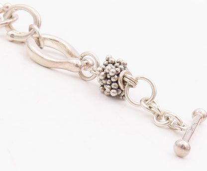 925 Sterling Silver Vintage Bracelet MICHAEL DAWKINS Modernist Pearl   BT10562