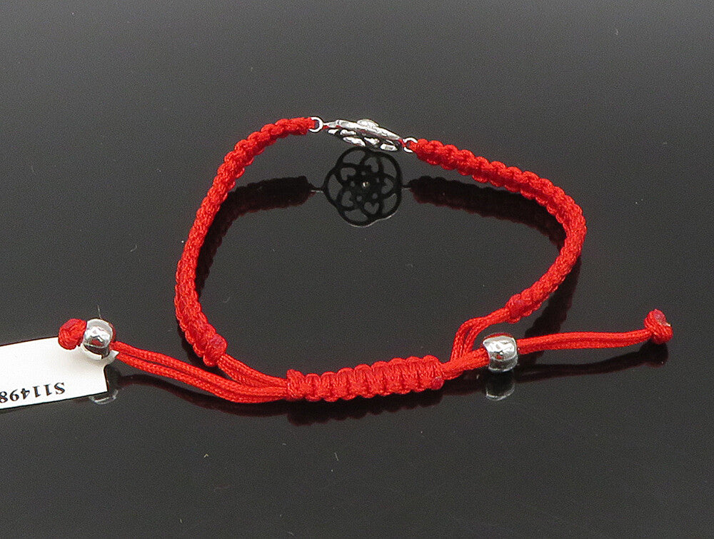 925 Silver  Cubic Zirconia Floral Love Adjustable Friendship Bracelet  BT1020