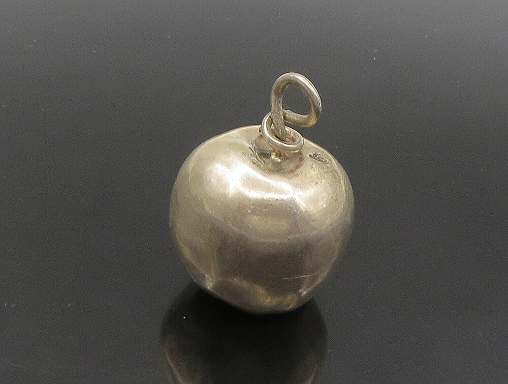 925 Sterling Silver  Vintage Shiny Hollow Apple Motif Table Trinket  TR3227