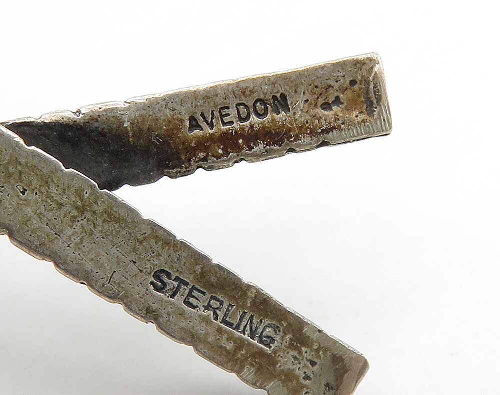 AVEDON 925 Sterling Silver  Vintage Dark Tone Tennis Rackets Pendant  PT12692