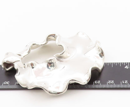 925 Sterling Silver Vintage Pendant ISRAEL Large Brutalist Cutout  PT24033