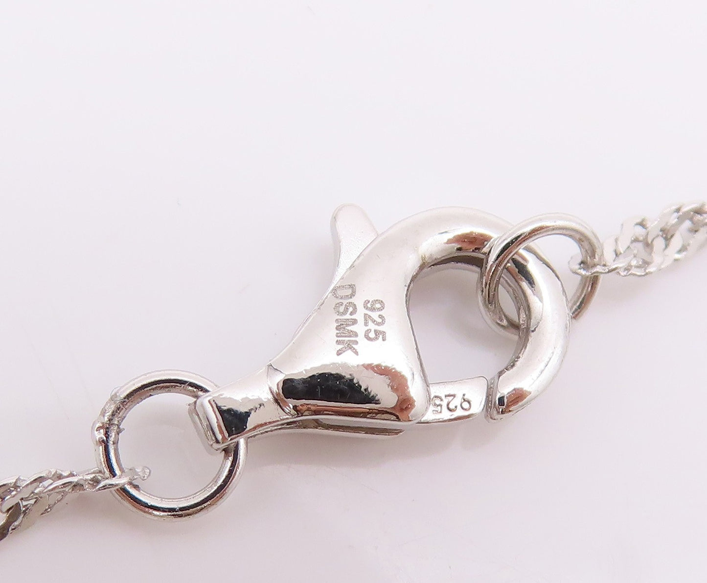 925 Sterling Silver Vintage Necklace Designer Cat's Eye & CZ Dragonfly  NE4521