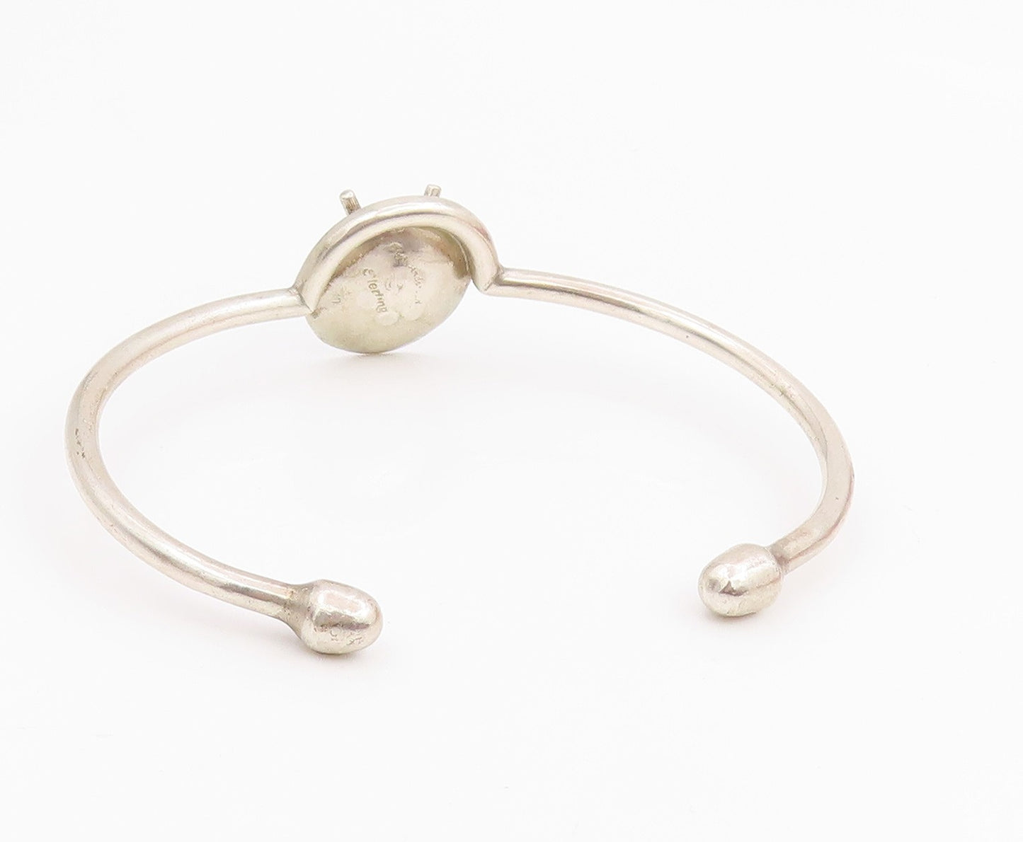 925 Sterling Silver Vintage Bracelet CHRIS ANDERSON Musical Drum Cuff  BT11951