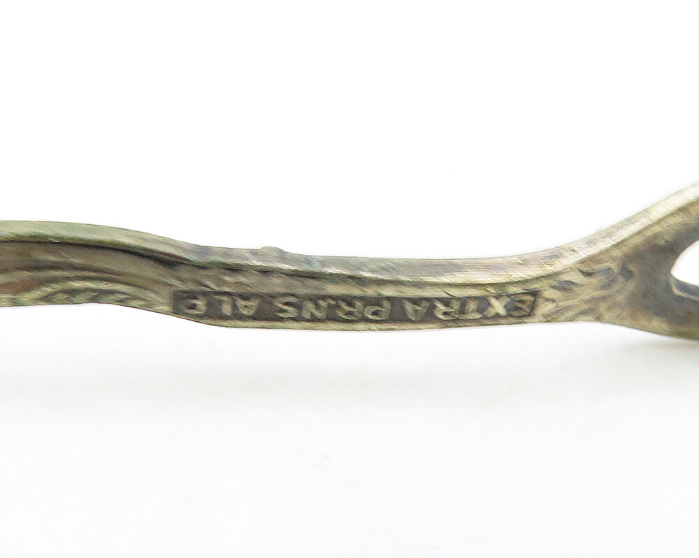 SWEDEN 925 Sterling Silver  Vintage Woman In Dress Dark Tone Tongs  TR2452