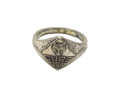 925 Sterling Silver  Vintage Antique Boy Scout Cubs Band Ring Sz 6  RG19090