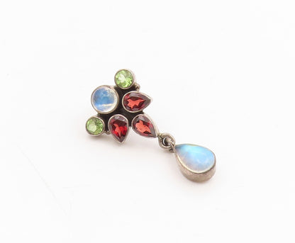 925 Sterling Silver Vintage Earrings Amethyst & Gemstone Single Pieces  EG14300