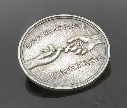 INDUSTRIA ARGENTINA 925 Silver  Vintage Hospital Argerich Brooch Pin  BP7648