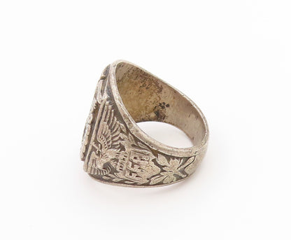 925 Sterling Silver Vintage Ring BALFOUR FFA Emblem Signet Band  Sz 8.5  RG36779
