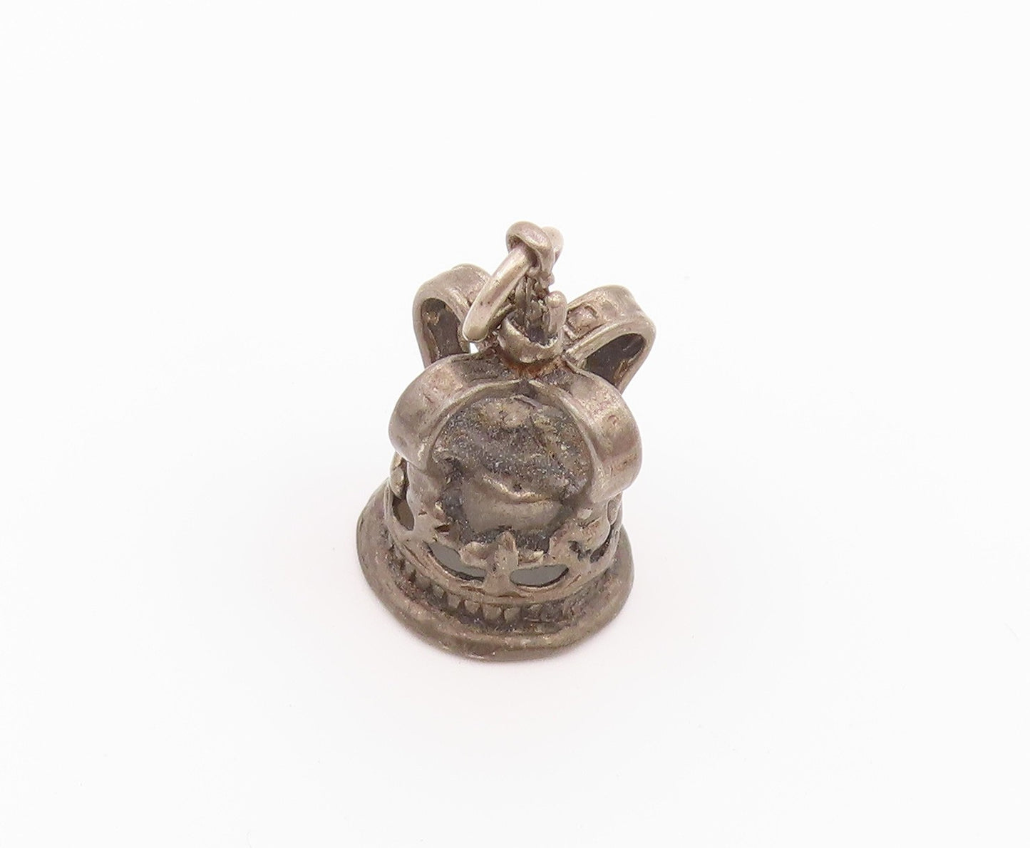 925 Sterling Silver Vintage Pendant Classic Imperial Royal Crown Charm  PT26455
