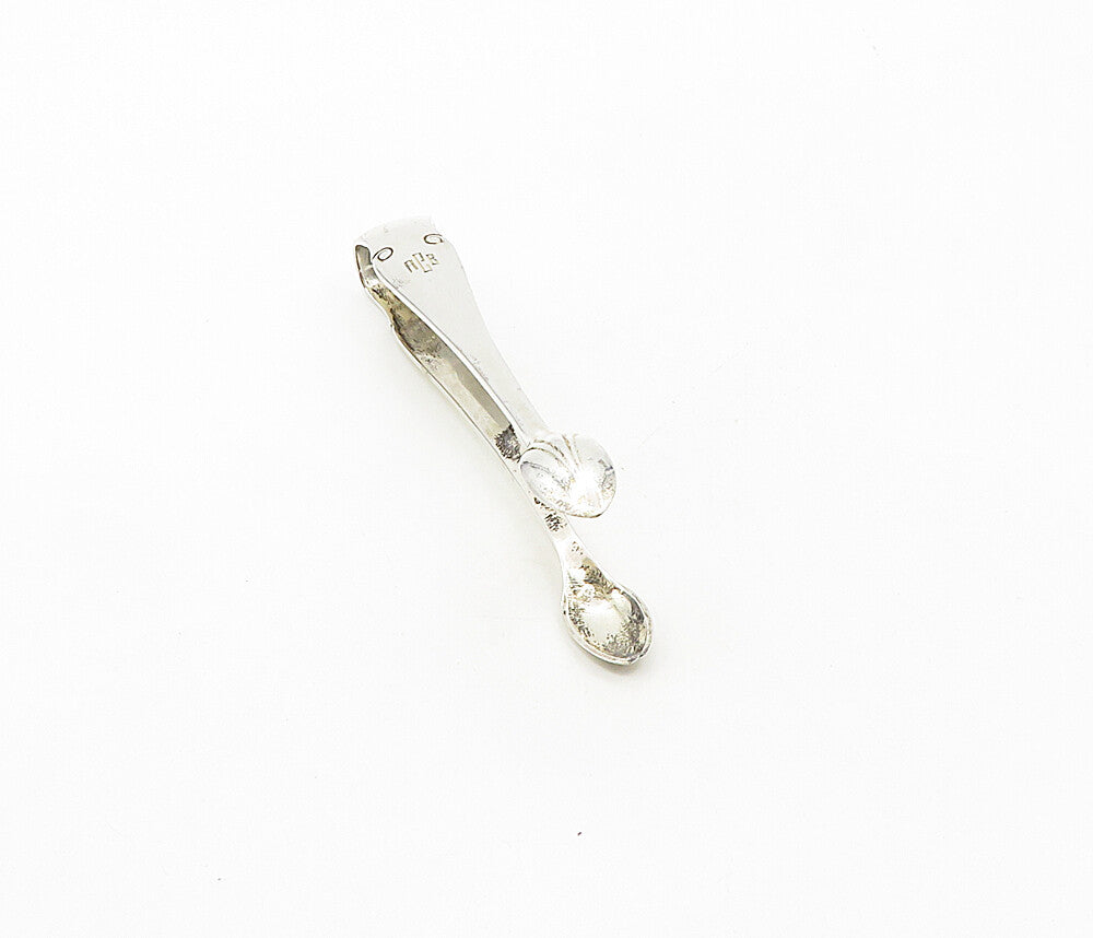 TIFFANY & CO. 925 Sterling Silver  Vintage Swirl Etched Detail Tongs  TR1586