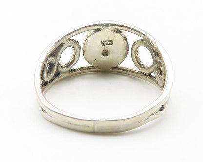925 Sterling Silver  Rainbow Metallic Infinity Swirl Band Ring Sz 9  RG11556