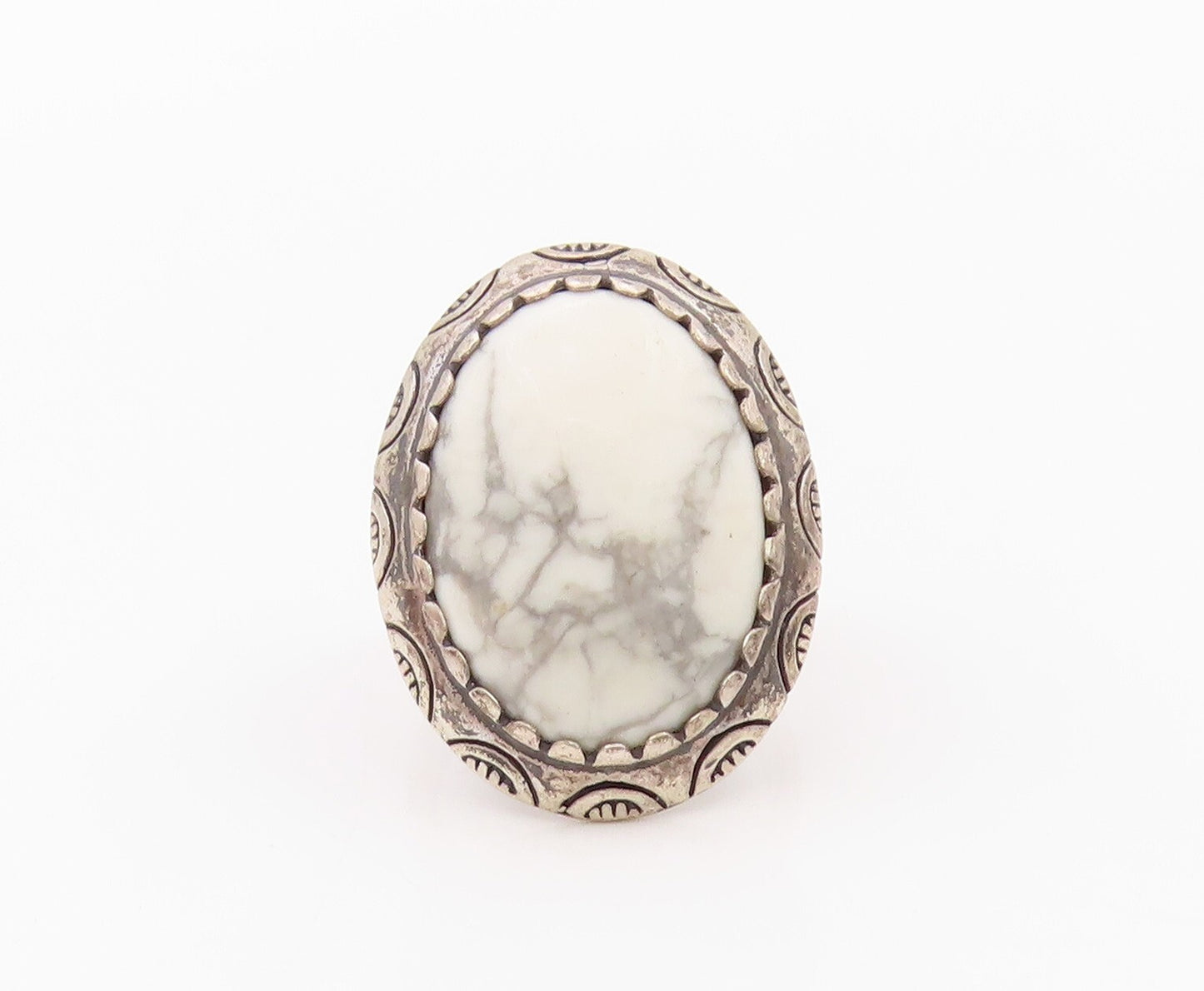 925 Sterling Silver Vintage Ring CAROLYN POLLACK Dark Tone Mable  SZ 7  RG32067