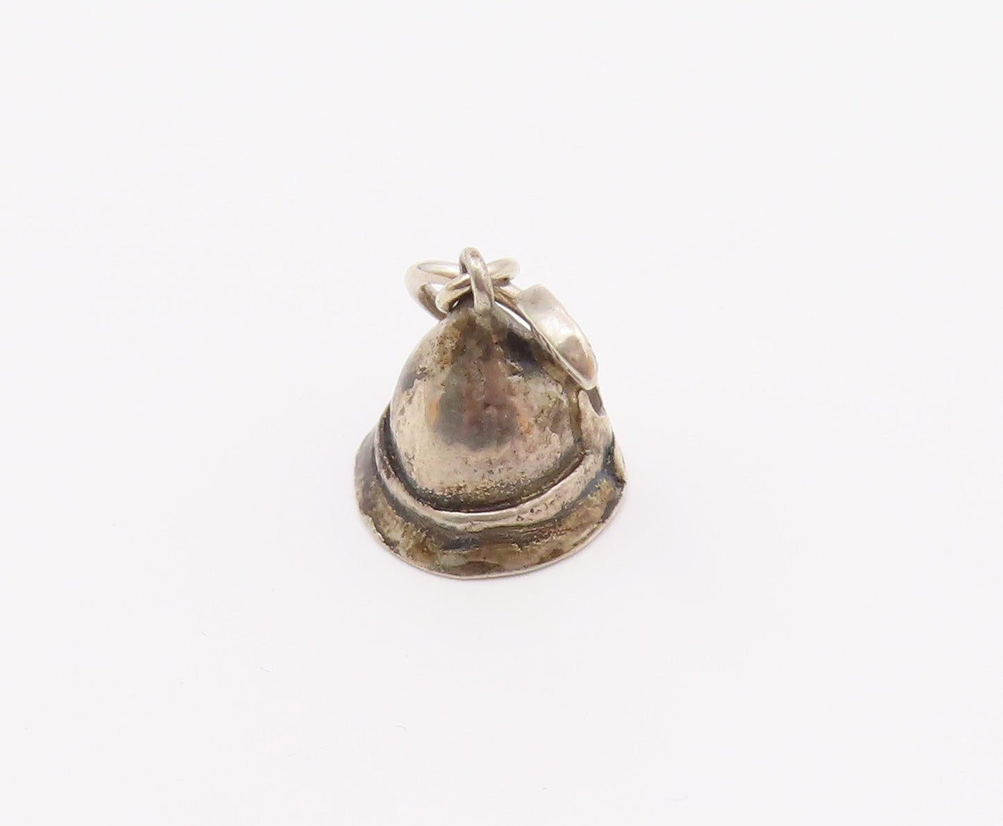 925 Sterling Silver  Vintage Dark Tone Robbin Hood Hat Pendant  PT16726