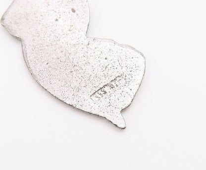 925 Sterling Silver Vintage Pendant Enamel New Jersey State Map Charm  PT26568