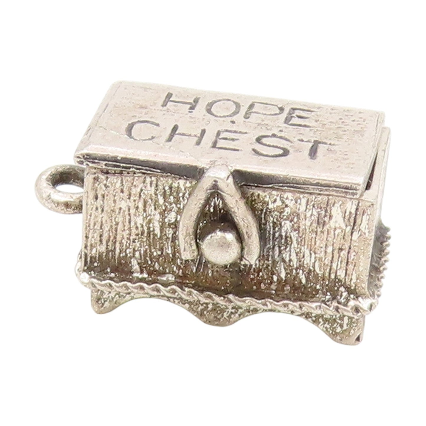 925 Sterling Silver Vintage Pendant DANECRAFT Hope Chest Charm OPENS  PT25450