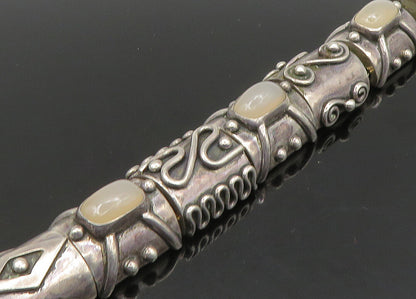 DEBORAH ARMSTRONG 925 Sterling Silver Vintage Real Gemstone Bracelet  BT8958