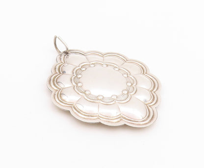 925 Sterling Silver Vintage Pendant 1984 TOWLE Antique Flower Bouquet  PT24710