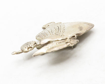 MEXICO 925 Sterling Silver  Vintage Etched Mary Engelbreit Brooch Pin  BP5008