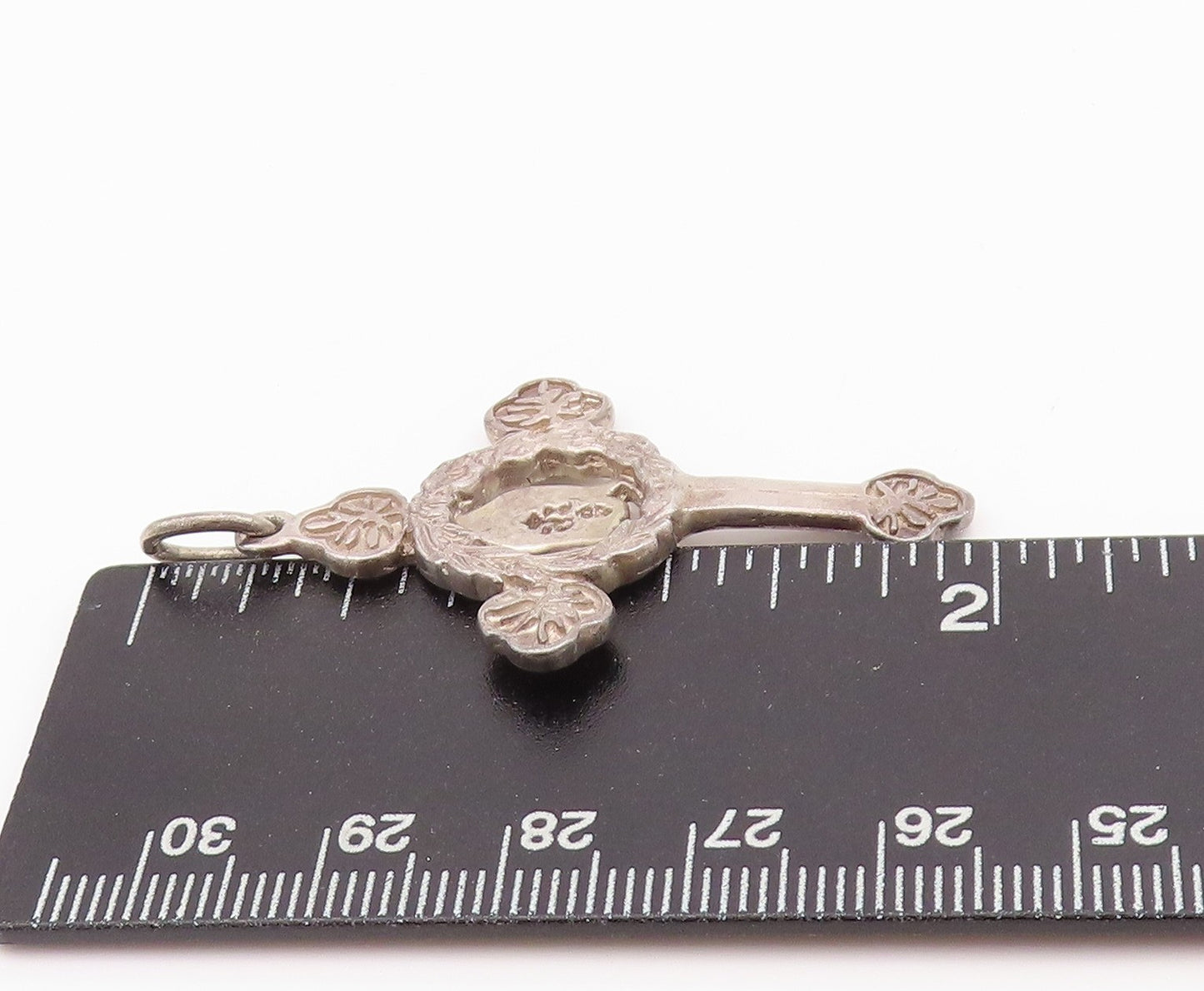 925 Sterling Silver Vintage Pendant Antique Religious St. Benedict Cross PT24336